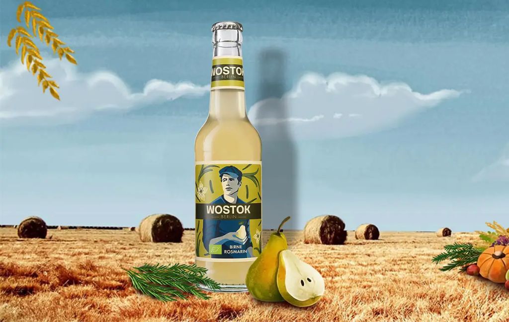 WOSTOK Birne-Rosmarin Flasche