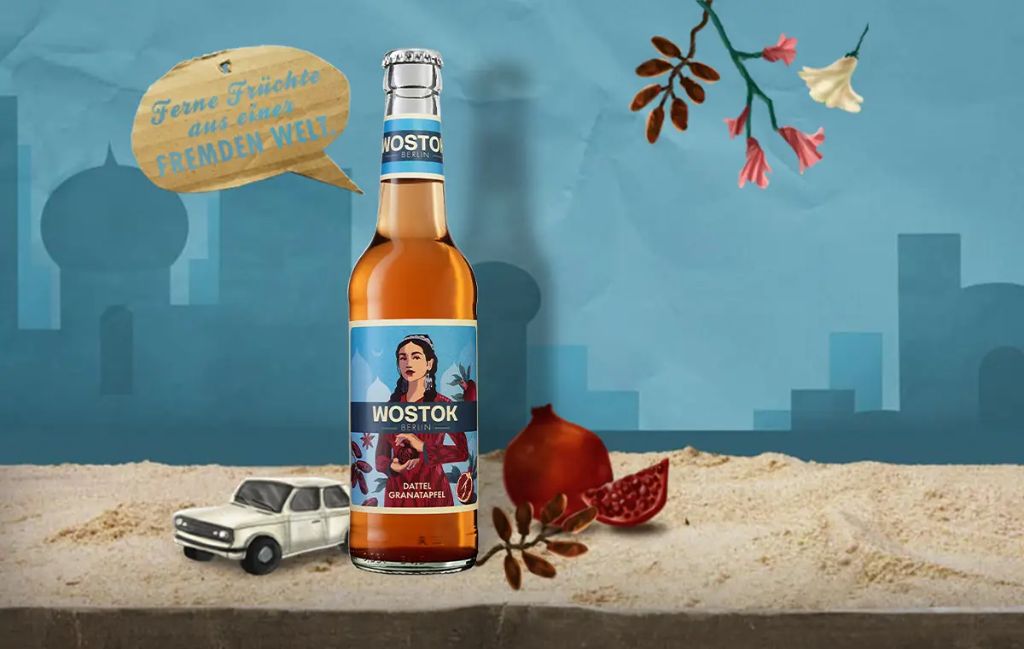 WOSTOK Dattel-Granatapfel Flasche